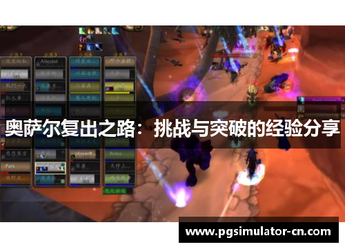 奥萨尔复出之路：挑战与突破的经验分享